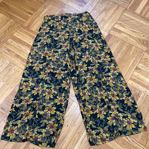 Free people floral wide leg size 8 - Picture 3 of 7